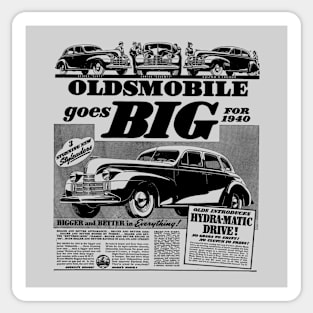 1940 OLDSMOBILE - advert Sticker